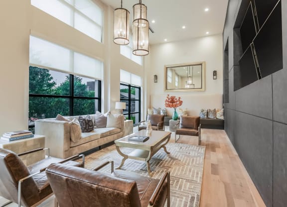 The Callie apartments clubroom and social gathering area