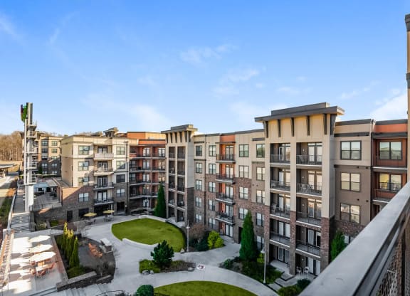 Views at Coolray Field apartments exterior building view
