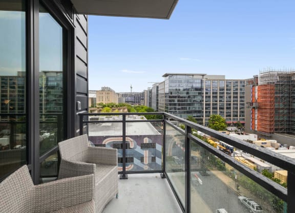 a balcony view at Tribeca NOMA apartments