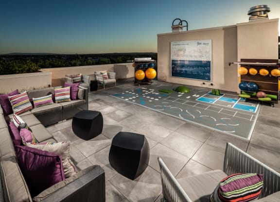 Rooftop Gym at Berkshire K2LA, Los Angeles, California