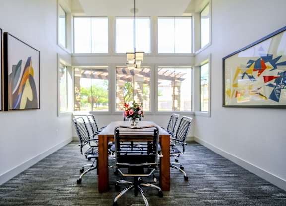 conference room at The Falls at Copper Lake apartments