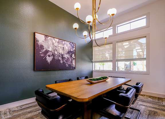 conference room at The Falls at Copper Lake apartments