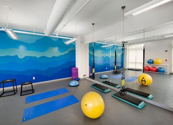 Yoga and stretch area at Berkshire Lauderdale by the Sea, Ft. Lauderdale, Florida