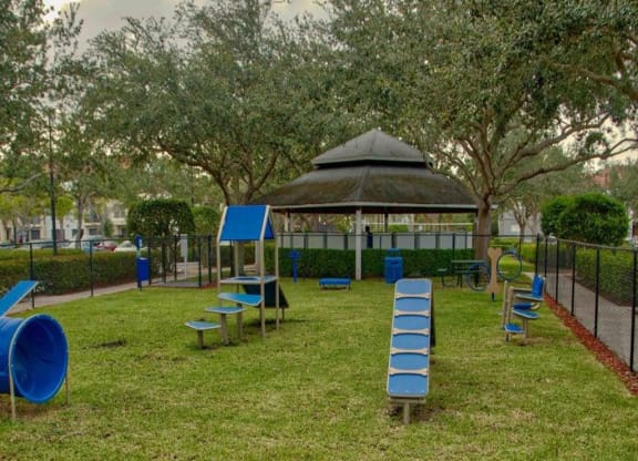 Dog Park with Exercise Equipment at The Sophia at Abacoa, Florida