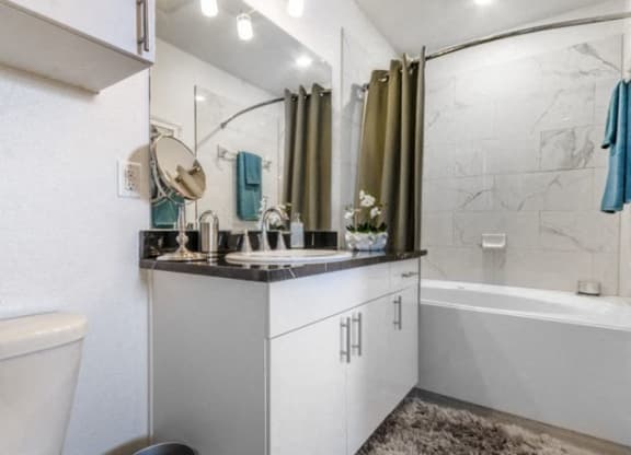 Large Soaking Tub In Bathroom at Berkshire Preserve, Garland, TX