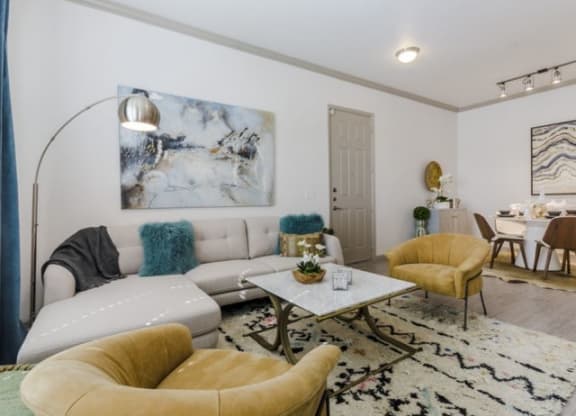 Modern Living Room at Berkshire Preserve, Texas, 75044