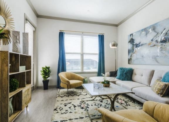 Expansive Living Room at Berkshire Preserve, Garland, Texas