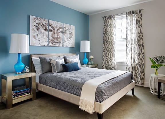 Bedroom Interior Large Enough for King Size Bedroom Set with Large Window and High-End Hard Surface Flooring at Gatehouse 75, Massachusetts, 02129