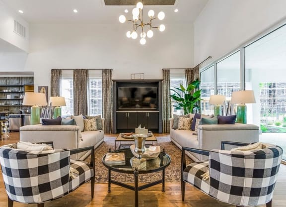 Large Clubhouse With Ample Sitting And Television at Berkshire Creekside, New Braunfels, TX, 78130