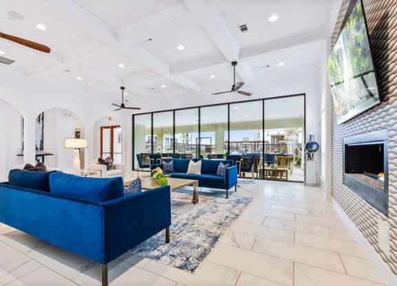 Living room  at Park at Bayside, Rowlett, TX