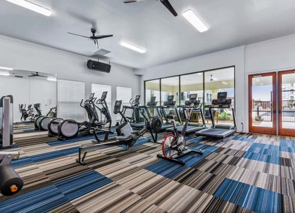 Fitness center at Park at Bayside, Rowlett