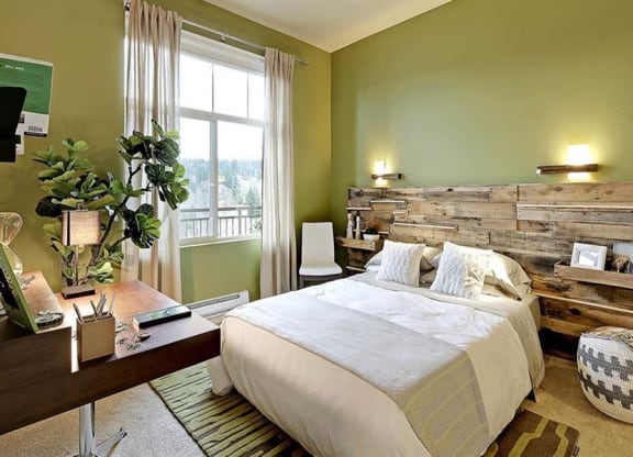 Bedroom With  Windows at Elan Redmond, Redmond, WA 98052