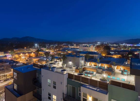Exterior rooftop view at Lyric, Walnut Creek, 94596