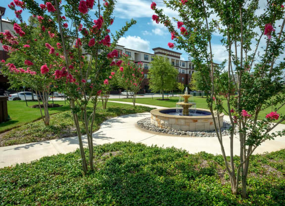 Beautiful Fountain at Berkshire Spring Creek, Garland, Texas