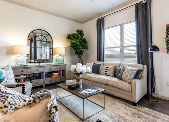 Spacious Living Room at Berkshire Creekside, New Braunfels, TX