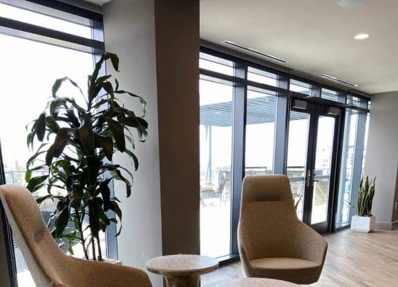 a seating space in Tribeca NOMA apartments