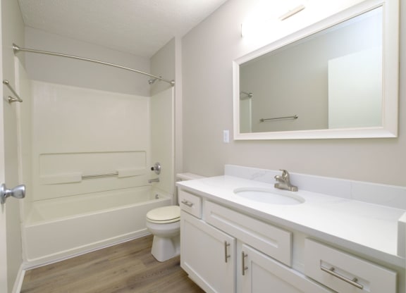 a spacious bathroom