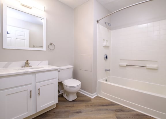 a spacious bathroom