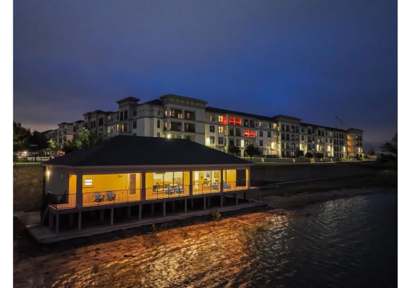 Water View of Reveal at Bayside Apartments  8400 Sunset Blvd Rowlett, TX 75088