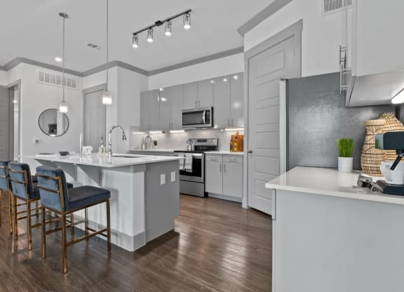 white interiors at Reveal Skyline  at La Cantera, Texas, 78256
