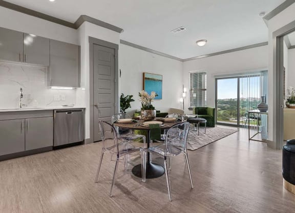KITCHEN WITH DINING1 atReveal Skyline  at La Cantera, San Antonio, TX