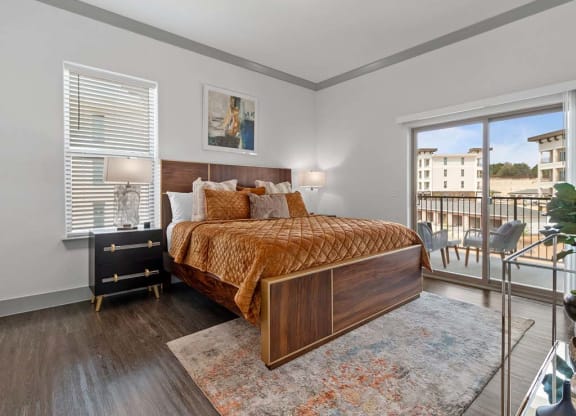 Bedroom with comfy bed at Reveal Skyline at La Cantera, Texas