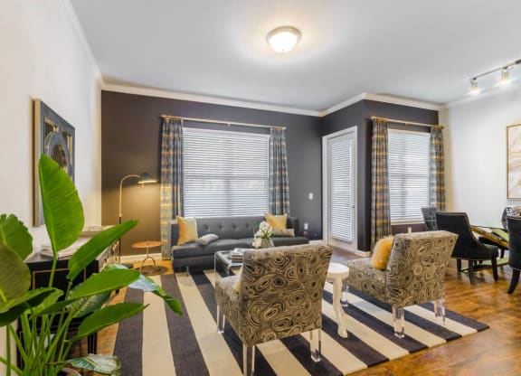 Sofa in living room at Park 3Eighty, Aubrey, 76227