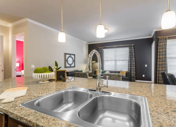 Kitchen sink at Park 3Eighty, Aubrey, Texas