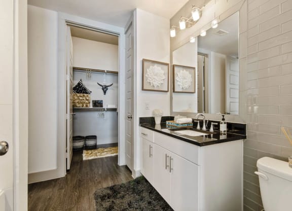 Attached Bathroom interior 1 at The Towers at Bayside, Rowlett, 75088