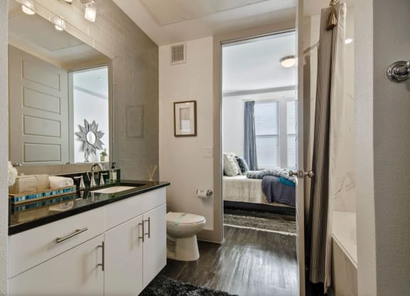 Attached Bathroom interior  at Reveal at Bayside, Rowlett, TX