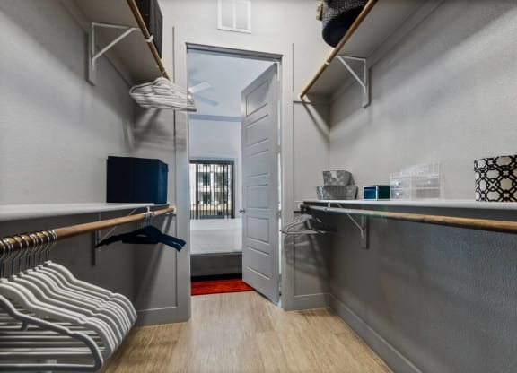Closet at Reveal at Bayside, Rowlett, Texas