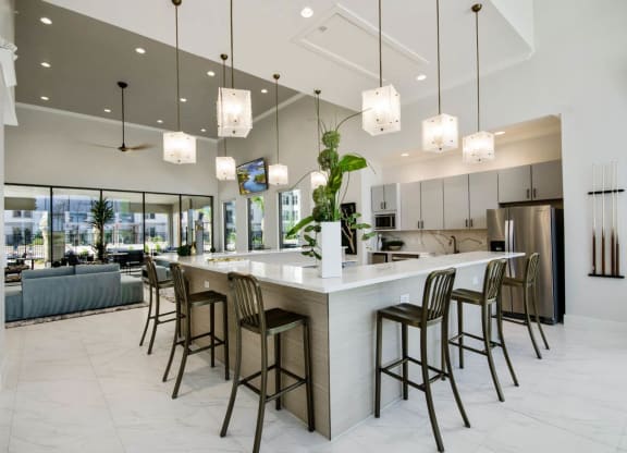 Dining table at Reveal at Bayside, Rowlett, TX, 75088