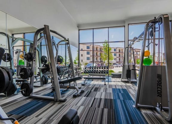 Fully Equipped Fitness Center at Berkshire Spring Creek, Garland, TX