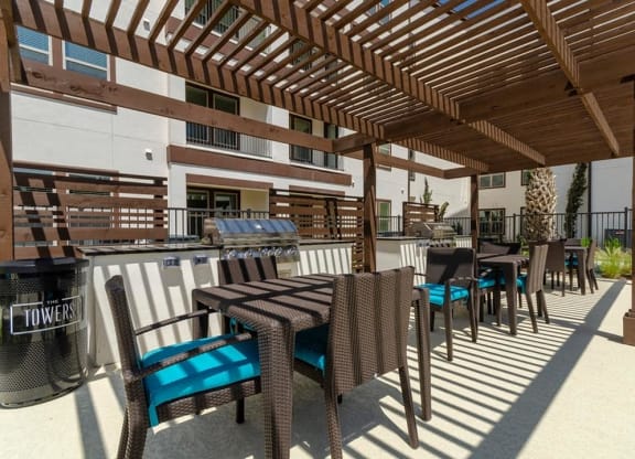 Shaded Grilling Area at Berkshire Spring Creek, Garland, 75044