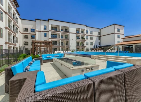 Sitting Around Pool at Berkshire Spring Creek, Garland, TX, 75044