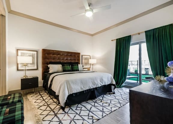 Bedroom With Expansive Windows at Berkshire Spring Creek, Texas, 75044