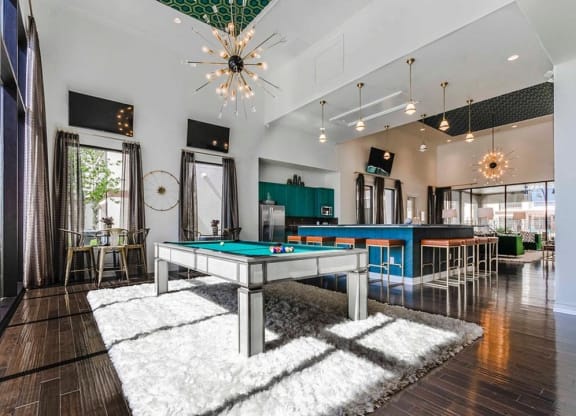 Billiards Table In Clubhouse at Berkshire Spring Creek, Garland, Texas