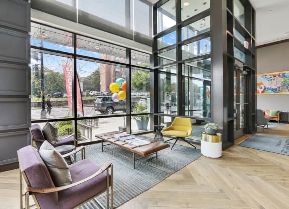 Trellis House apartments social gathering area