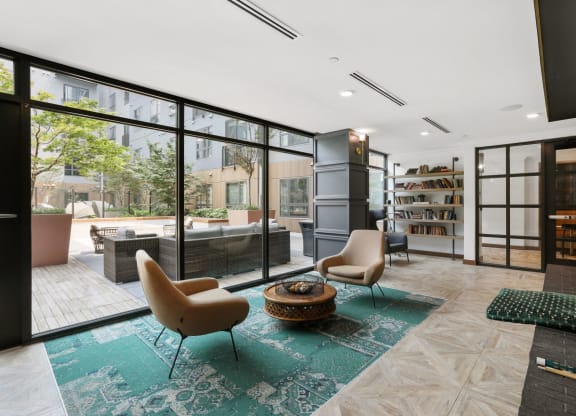 Trellis House apartments comfortable seating and conversation area