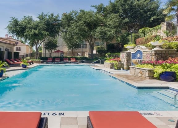Glimmering Pool at Estancia Townhomes, Dallas, 75248