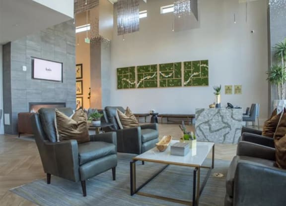 social lounging spaces at The Gabriella apartments
