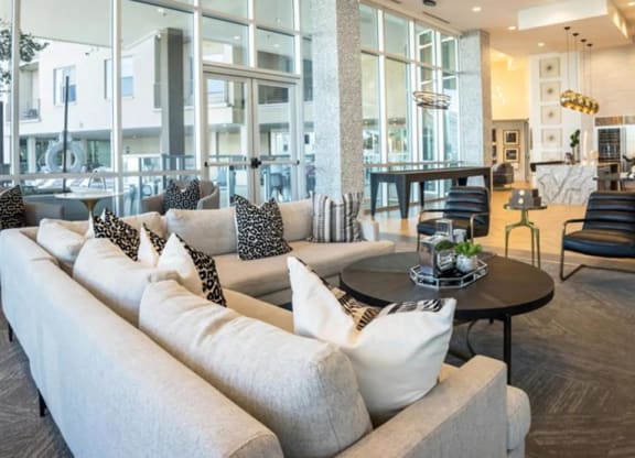 social lounge at The Gabriella apartments