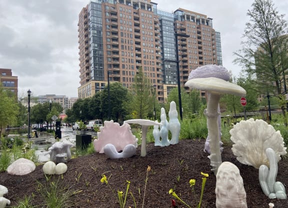 Art installation at Met Park Amazon at The Millennium, Virginia, 22202
