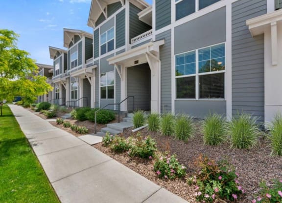 Safe Walking Paths In Courtyard at Belle Creek Commons, Henderson, Colorado
