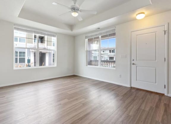Wood Inspired Plank Flooring at Belle Creek Commons, Colorado