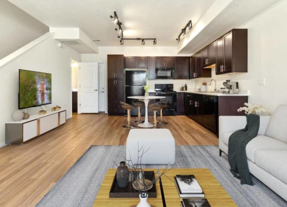 Modern Living Room at Belle Creek Commons, Henderson, Colorado