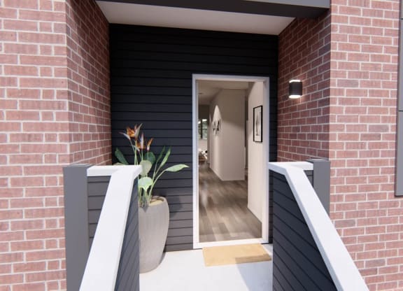 Front door at Brownstones at Palisade Park,  Colorado