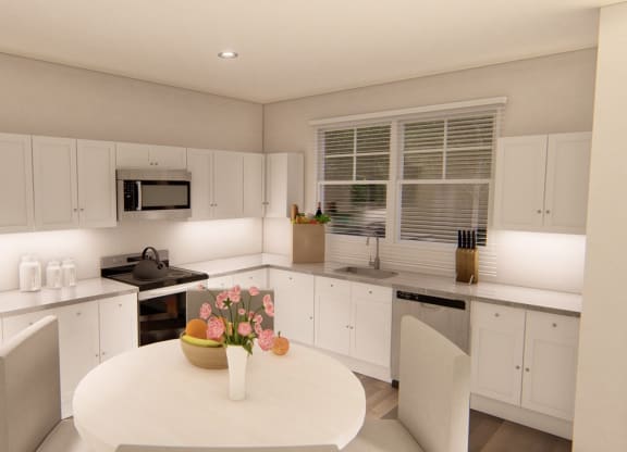 Kitchen Designed With Ample Storage Space at Brownstones at Palisade Park, Broomfield