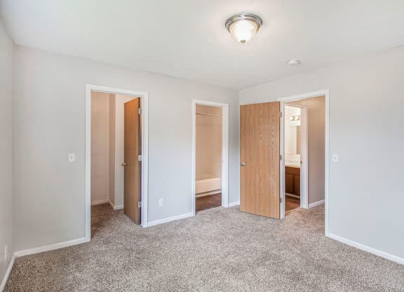 Room, bathroom, closets