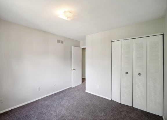 Bedroom with ample closet space | One Bedroom Apartments in Southfield, MI